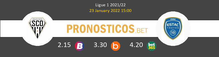 Angers SCO vs Troyes Pronostico (23 Ene 2022) 1