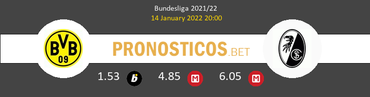 Dortmund vs SC Freiburg Pronostico (14 Ene 2022) 1