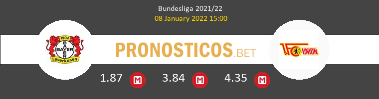 Bayer Leverkusen vs Union Berlin Pronostico (8 Ene 2022) 1