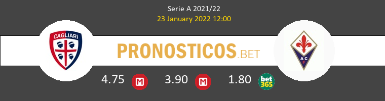 Cagliari vs Fiorentina Pronostico (23 Ene 2022) 1