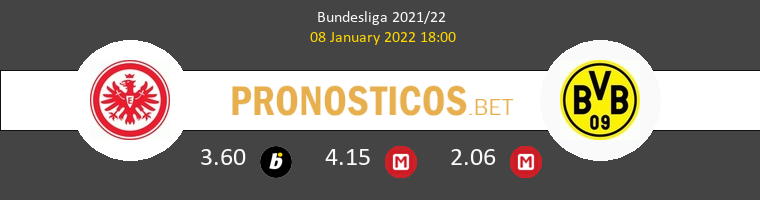 Eintracht Frankfurt vs Borussia Pronostico (8 Ene 2022) 1