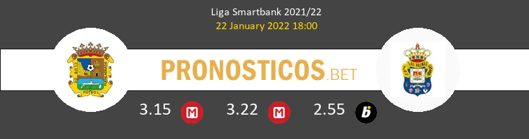 Fuenlabrada vs Las Palmas Pronostico (22 Ene 2022) 1