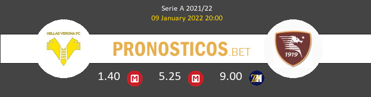 Hellas Verona vs Salernitana Pronostico (9 Ene 2022) 1