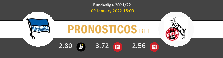Hertha BSC vs Colonia Pronostico (9 Ene 2022) 1