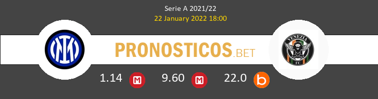Inter vs Venezia Pronostico (22 Ene 2022) 1
