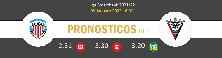 Lugo vs Mirandés Pronostico (9 Ene 2022) 1