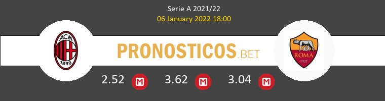 Milan vs Roma Pronostico (6 Ene 2022) 1
