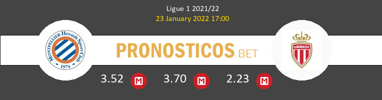Montpellier vs Monaco Pronostico (23 Ene 2022) 1