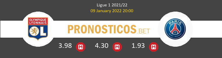 Olympique Lyonnais vs Paris Saint Germain Pronostico (9 Ene 2022) 1