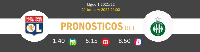 Olympique Lyonnais vs SaintvÉtienne Pronostico (21 Ene 2022) 1