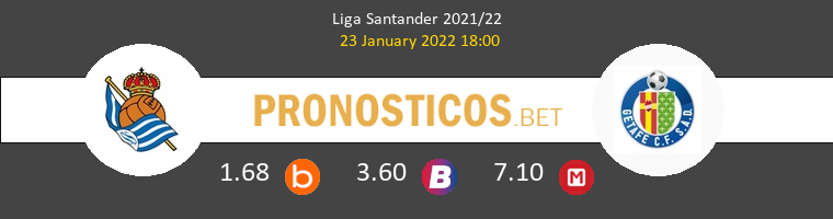 Real Sociedad vs Getafe Pronostico (23 Ene 2022) 1
