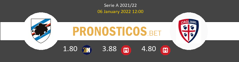 Sampdoria vs Cagliari Pronostico (6 Ene 2022) 1