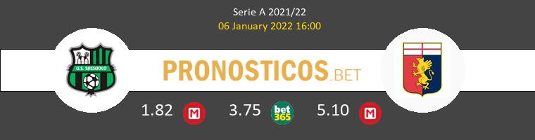 Sassuolo vs Genova Pronostico (6 Ene 2022) 1