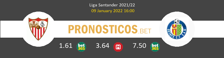 Sevilla vs Getafe Pronostico (9 Ene 2022) 1