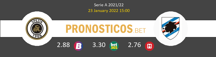 Spezia vs Sampdoria Pronostico (23 Ene 2022) 1