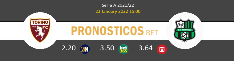 Torino vs Sassuolo Pronostico (23 Ene 2022) 1
