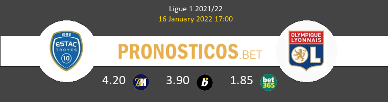 Troyes vs Olympique Lyonnais Pronostico (16 Ene 2022) 1