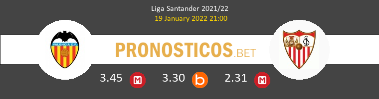 Valencia vs Sevilla Pronostico (19 Ene 2022) 1