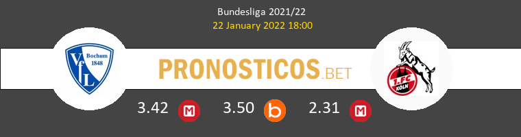 VfL Bochum vs Koln Pronostico (22 Ene 2022) 1