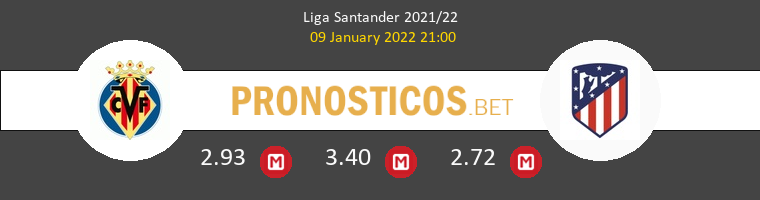 Villarreal vs Atlético de Madrid Pronostico (9 Ene 2022) 1