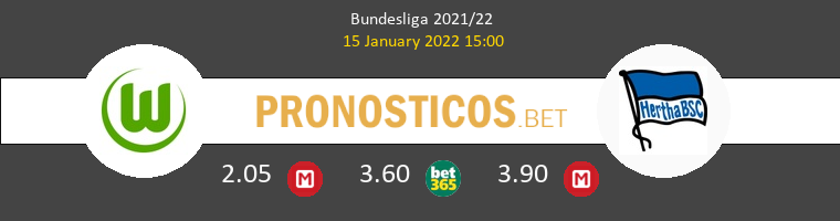 Wolfsburgo vs Hertha BSC Pronostico (15 Ene 2022) 1