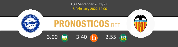 Alavés vs Valencia Pronostico (13 Feb 2022) 1