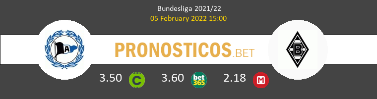 Arminia Bielefeld vs B. Mönchengladbach Pronostico (5 Feb 2022) 1