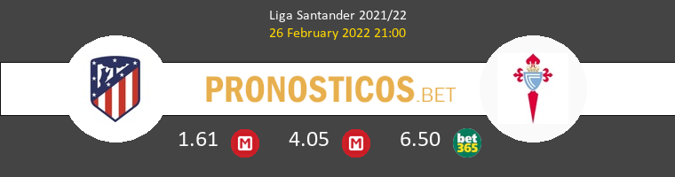 Atlético vs Celta Pronostico (26 Feb 2022) 1