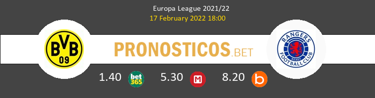 Borussia Dortmund vs Rangers FC Pronostico (17 Feb 2022) 1