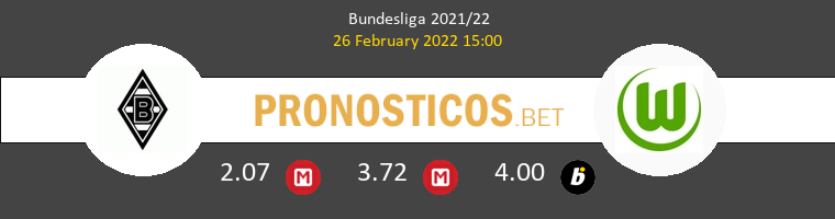 B. Mönchengladbach vs Wolfsburg Pronostico (26 Feb 2022) 1