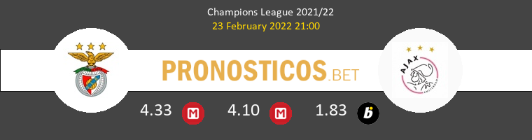 Benfica vs Ajax Pronostico (23 Feb 2022) 1