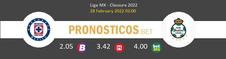 Cruz Azul vs Santos Laguna Pronostico (28 Feb 2022) 1