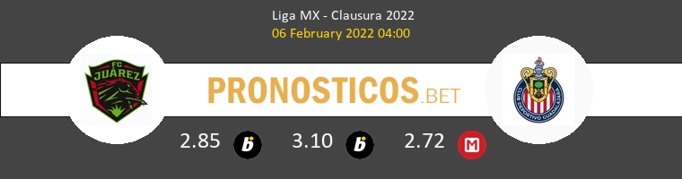 FC Juárez vs Chivas Guadalajara Pronostico (6 Feb 2022) 1