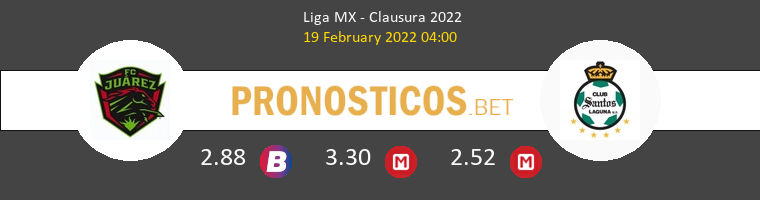 FC Juárez vs Santos Laguna Pronostico (19 Feb 2022) 1