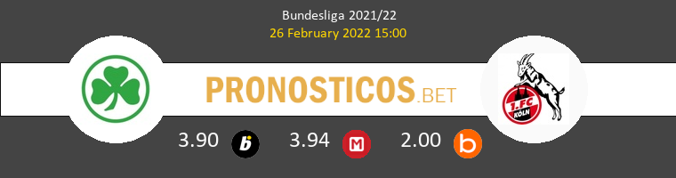 Greuther Fürth vs Colonia Pronostico (26 Feb 2022) 1