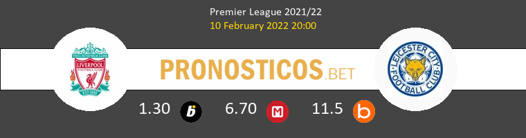 Liverpool vs Leicester Pronostico (10 Feb 2022) 1