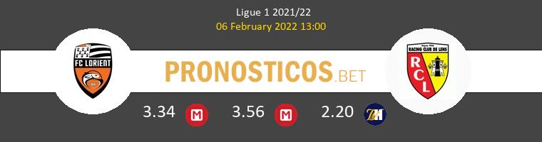 Lorient vs Lens Pronostico (6 Feb 2022) 1