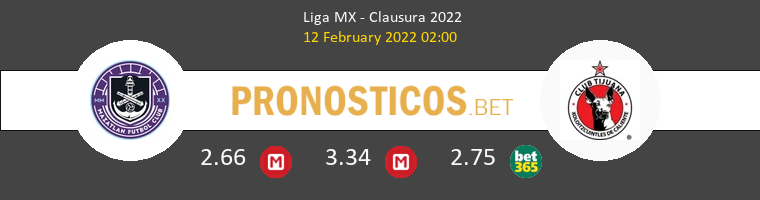 Mazatlán vs Tijuana Pronostico (12 Feb 2022) 1