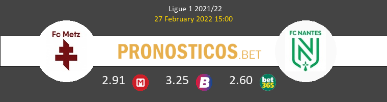 Metz vs Nantes Pronostico (27 Feb 2022) 1