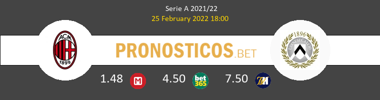 Milan vs Udinese Pronostico (25 Feb 2022) 1