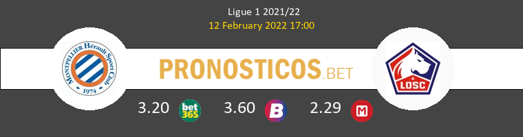 Montpellier vs Lille Pronostico (12 Feb 2022) 1