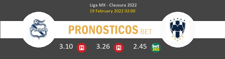 Puebla vs Monterrey Pronostico (19 Feb 2022) 1
