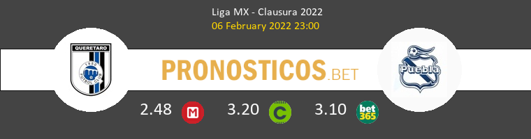 Querétaro vs Puebla Pronostico (6 Feb 2022) 1