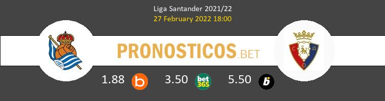 Real Sociedad vs Osasuna Pronostico (27 Feb 2022) 1