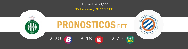 SaintvÉtienne vs Montpellier Pronostico (5 Feb 2022) 1