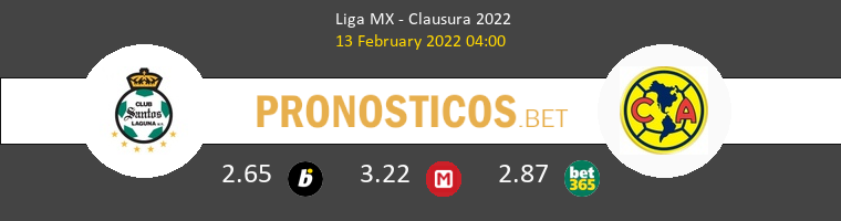Santos Laguna vs América Pronostico (13 Feb 2022) 1