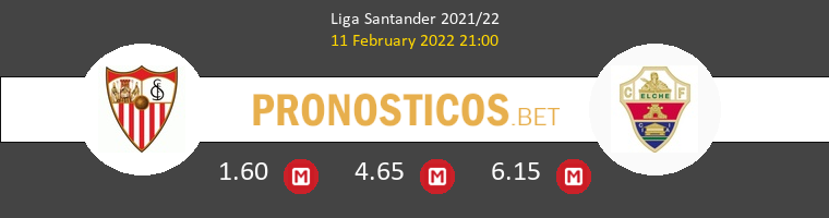 Sevilla vs Elche Pronostico (11 Feb 2022) 1