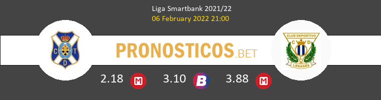 Tenerife vs Leganés Pronostico (6 Feb 2022) 1