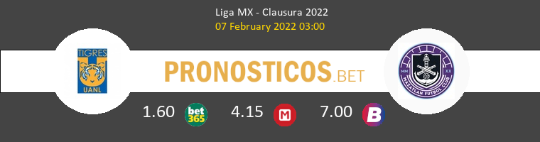 Tigres UANL vs Mazatlán Pronostico (7 Feb 2022) 1
