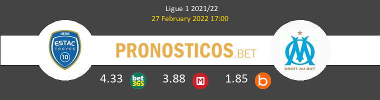 Troyes vs Marsella Pronostico (27 Feb 2022) 1
